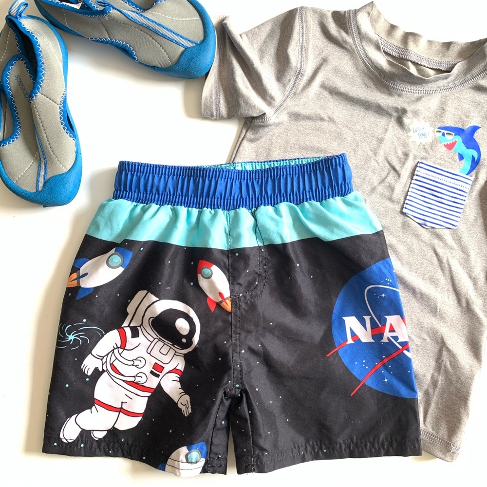 Chemistry NASA toddler swim trunks size 3T